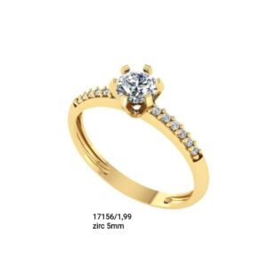 Anel solitário em ouro 18k - 17156/1,99