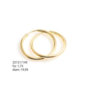 Brinco argola em ouro 18k - 22121/145