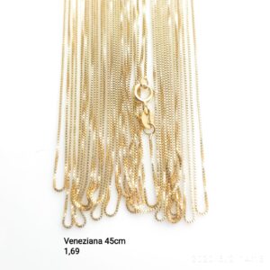 Corrente Veneziana ouro 18k 45cm