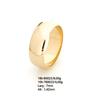 Aliança em ouro tradicional - 80023/780023